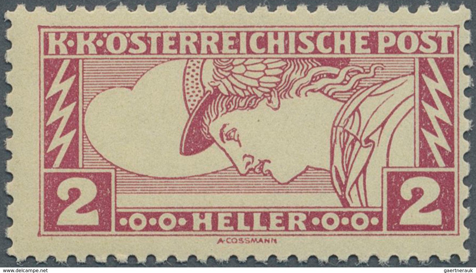 Österreich: 1917, Eilmarken 2 H. Schwarzrotkarmin, Linienmischzähnung 12½:11½, Postfrisch Mit Minime - Sonstige & Ohne Zuordnung