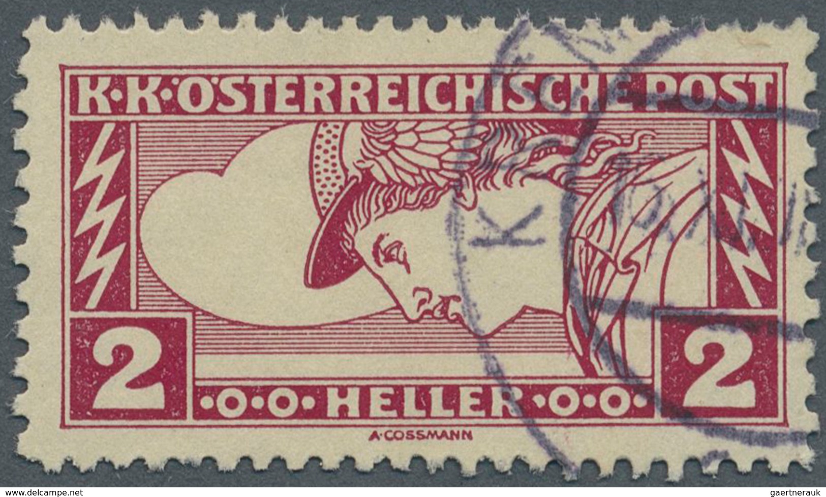 Österreich: 1917, Eilmarken 2 H. Schwarzrotkarmin, Linienmischzähnung 12½:11½, Sauber Gestempelt, Ei - Other & Unclassified