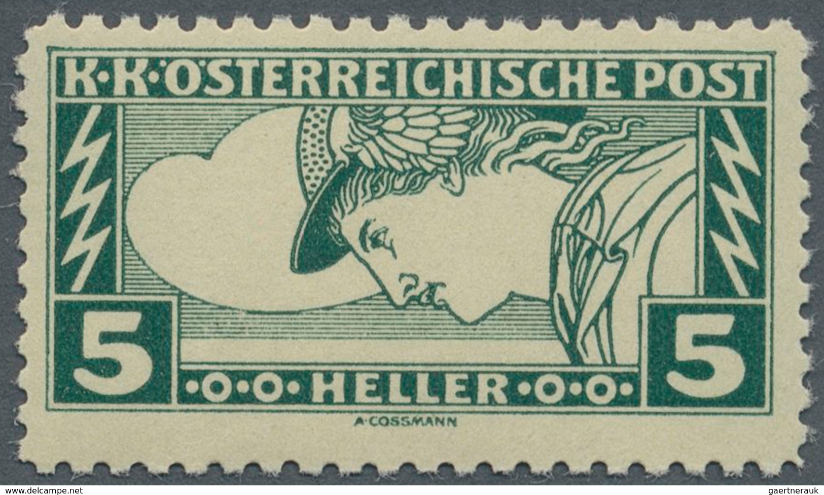Österreich: 1917, Eilmarken 5 H. Schwärzlichopalgrün, Linienmischzähnung 11½:12½, Postfrisch, Signie - Sonstige & Ohne Zuordnung