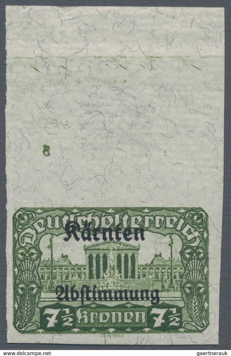 Österreich: 1920, Volksabstimmung Kärnten, 2½ Kr. Bis 20 Kr., Partie Von 53 Werten (ein Wert 7½ Kr. - Sonstige & Ohne Zuordnung