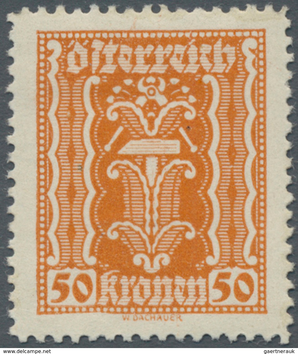Österreich: 1922. Freimarken Landwirtschaft, Gewerbe, Industrie. 4 Werte Zu 10 Kronen, 3 Werte Zu 50 - Other & Unclassified