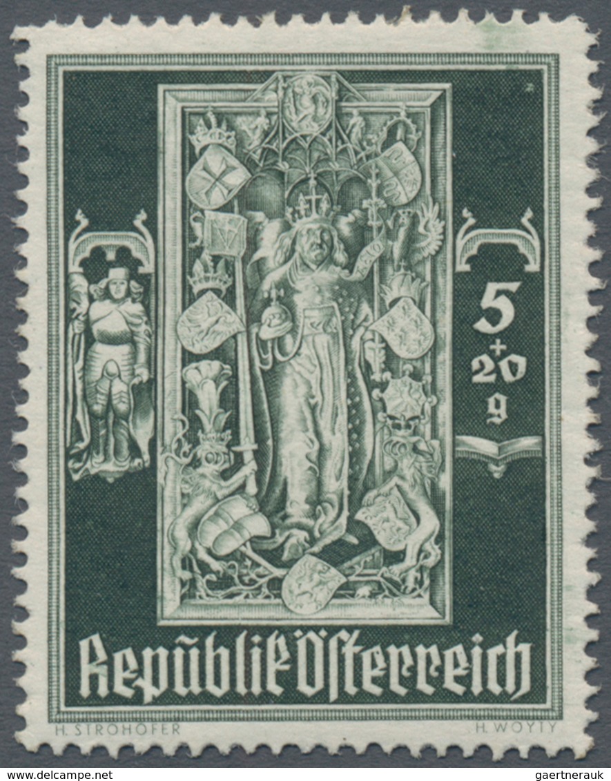 Österreich: 1946, Stephansdom, Komplette Serie Von Zehn Werten Je Als Probedruck In Abweichenden Far - Sonstige & Ohne Zuordnung