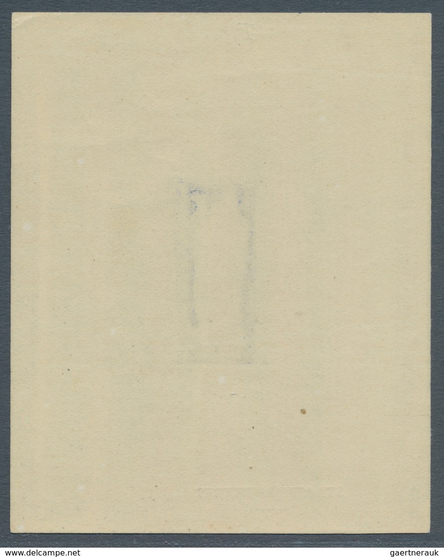 Österreich: 1946, 10 Gr. + 40 Gr. "Stephansdom", Phasendruck In Blau (1. Phase), Einzelabzug Im Klei - Other & Unclassified