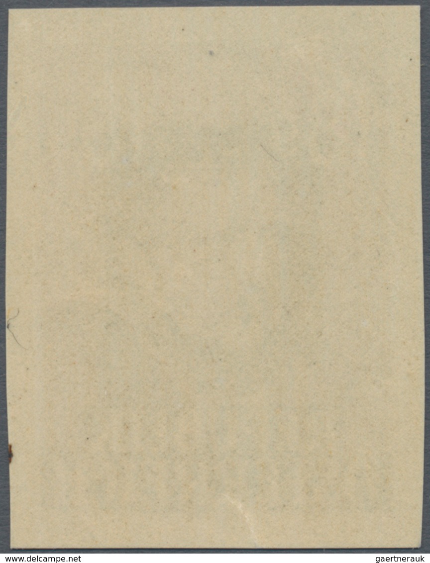 Österreich: 1947, 18 Gr. "Grillparzer", Rastertiefdruck, Breitrandig Ungezähnt, Postfrisch, Unsignie - Sonstige & Ohne Zuordnung