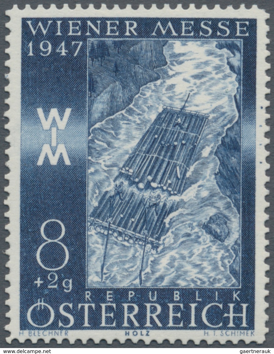 Österreich: 1947, 8 Gr. + 2 Gr. "Frühjahrsmesse", Vier Farbproben In Violettbraun, Gelblichbraun, St - Other & Unclassified