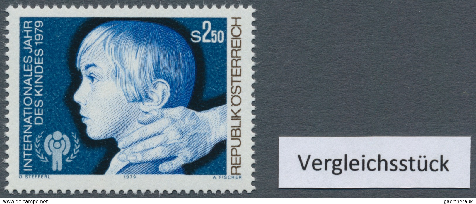 Österreich: 1979. Intl. Jahr Des Kindes, Mit Der Abart "Farbe Schwarzolivbraun (Landesname) Fehlend" - Sonstige & Ohne Zuordnung
