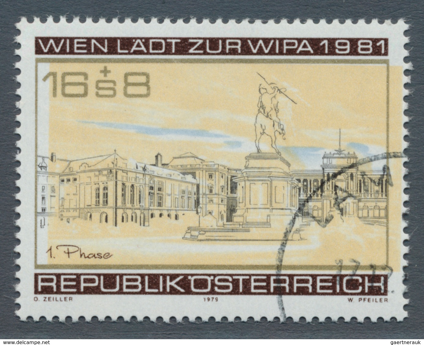 Österreich: 1979. Wien Lädt Zur WIPA 1981, Mit Der Abart "Farbe Gelb Nach Rechts Verschoben". Gestem - Sonstige & Ohne Zuordnung