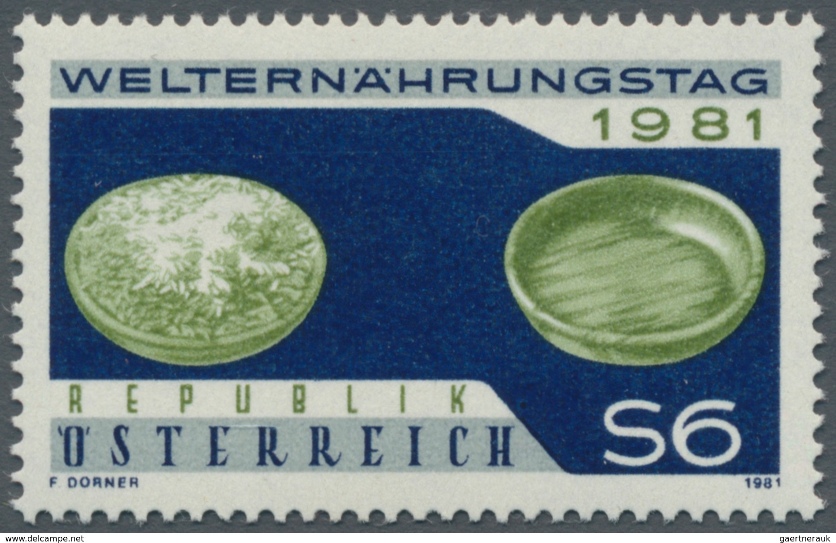 Österreich: 1981. Welternährungstag, Mit Der Abart "Farbe Silber (FAO-Emblem) Fehlend". Postfrisch. - Sonstige & Ohne Zuordnung
