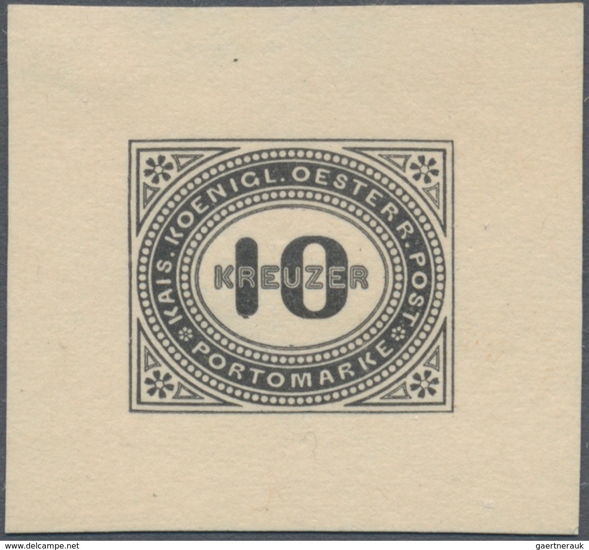 Österreich - Portomarken: 1894/1895, 1 Kr. bis 50 Kr., kompletter Satz von neun Werten je als Einzel