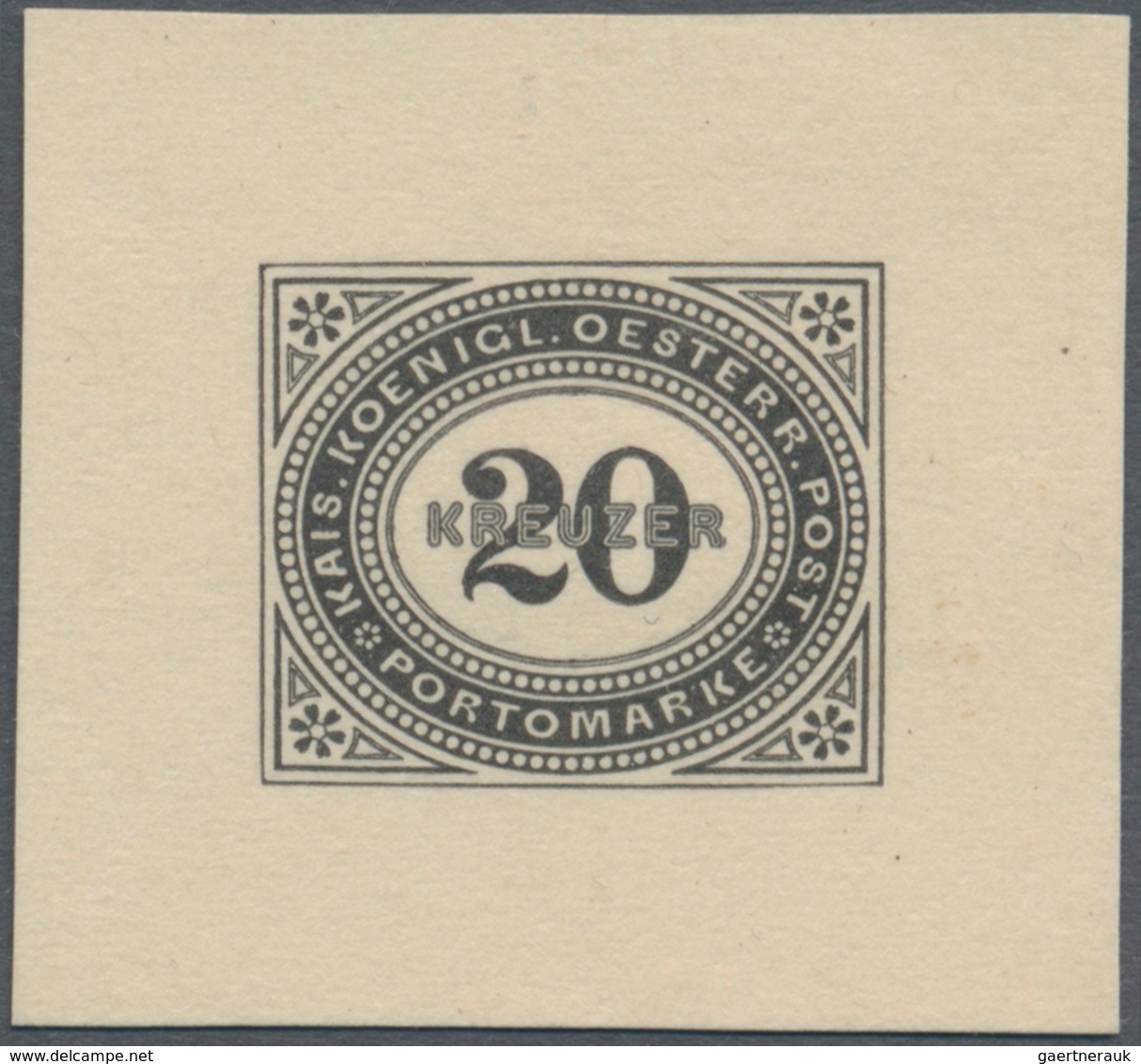 Österreich - Portomarken: 1894/1895, 1 Kr. bis 50 Kr., kompletter Satz von neun Werten je als Einzel