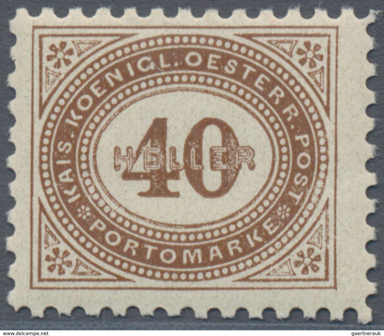 Österreich - Portomarken: 1900, 1 H. Bis 100 H. In Kammzähnung Und In Linienzähnung L 10½, Zwei Komp - Postage Due