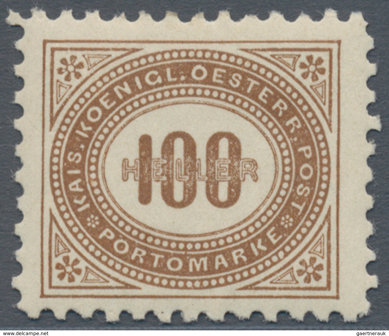 Österreich - Portomarken: 1900, 1 H. Bis 100 H. In Kammzähnung Und In Linienzähnung L 10½, Zwei Komp - Portomarken