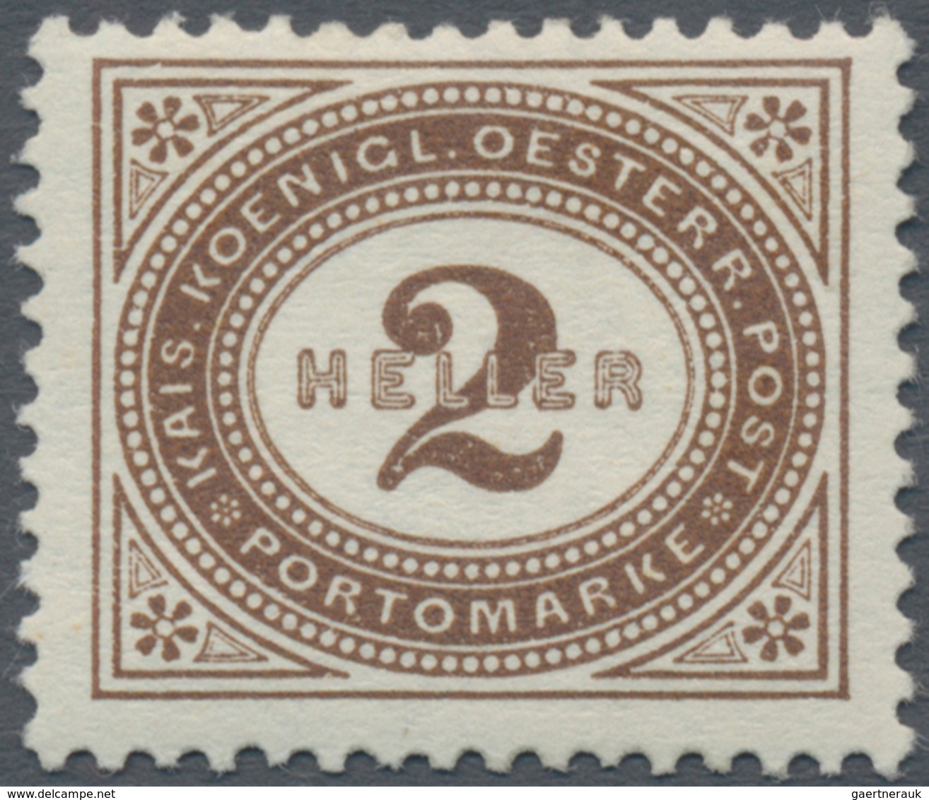 Österreich - Portomarken: 1900, 1 H. bis 100 H. in Kammzähnung und in Linienzähnung L 10½, zwei komp