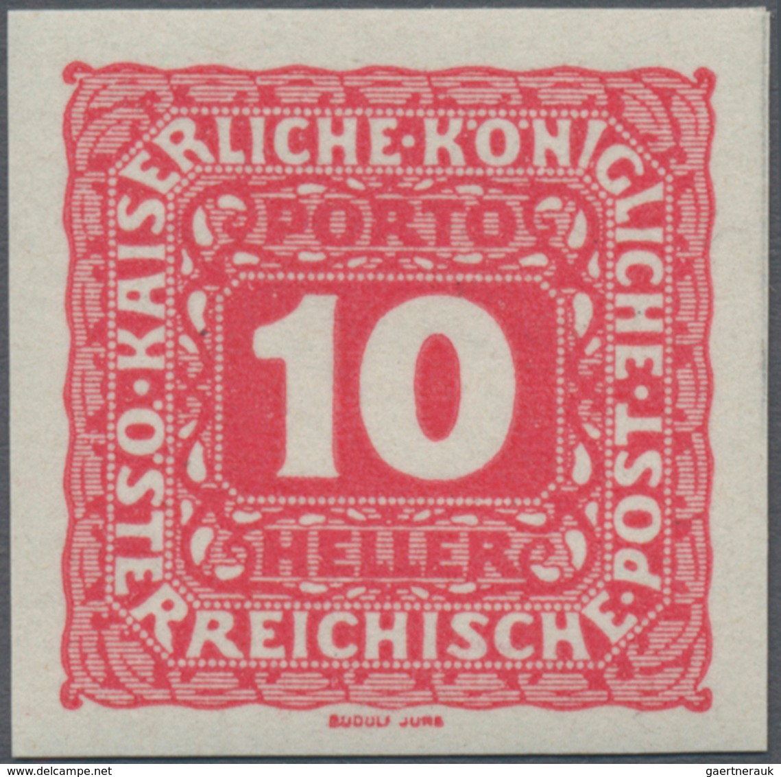 Österreich - Portomarken: 1916, 5 H. Bis 10 Kr., Komplette Serie Von Elf Werten UNGEZÄHNT, Postfrisc - Postage Due