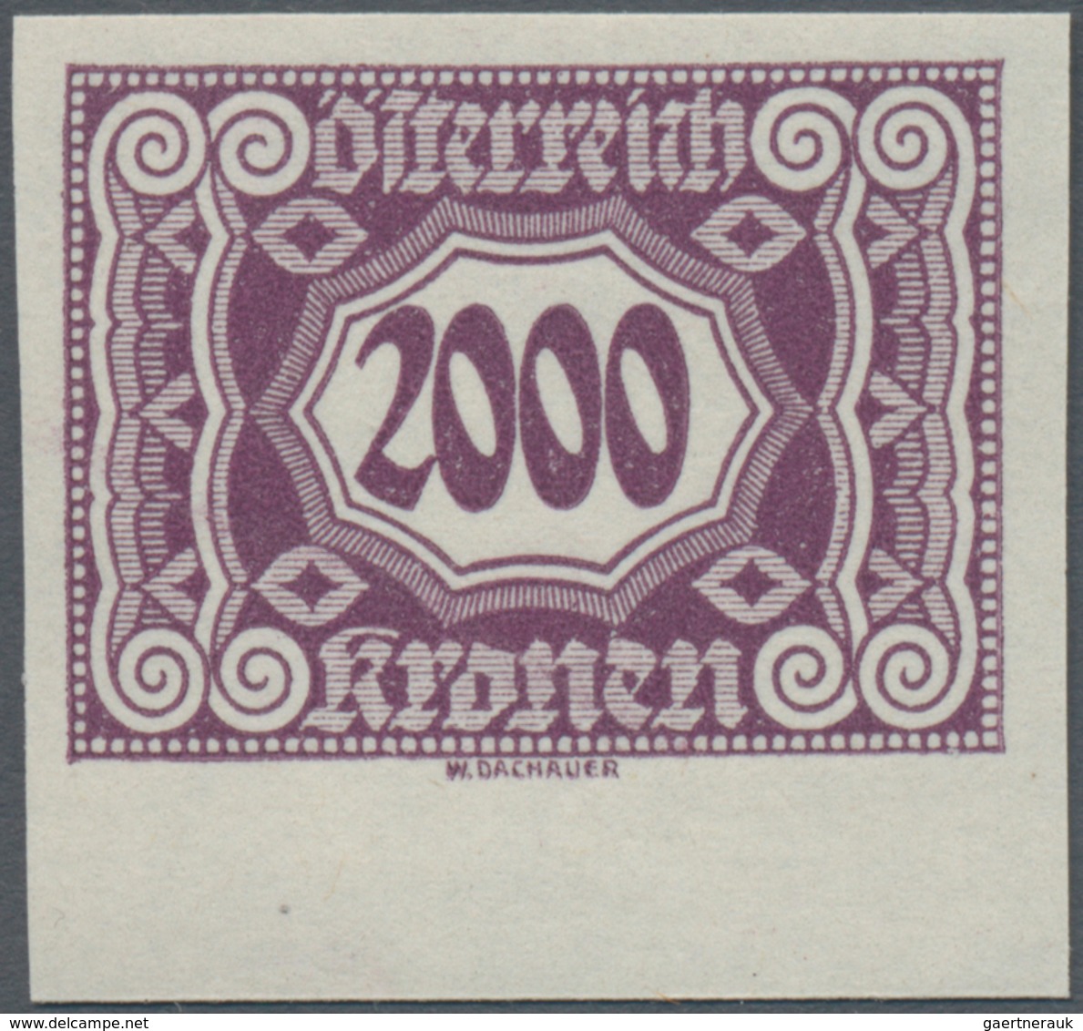 Österreich - Portomarken: 1922/1924, 100 Kr. Bis 6000 Kr., Komplette Serie Von 14 Werten UNGEZÄHNT, - Portomarken