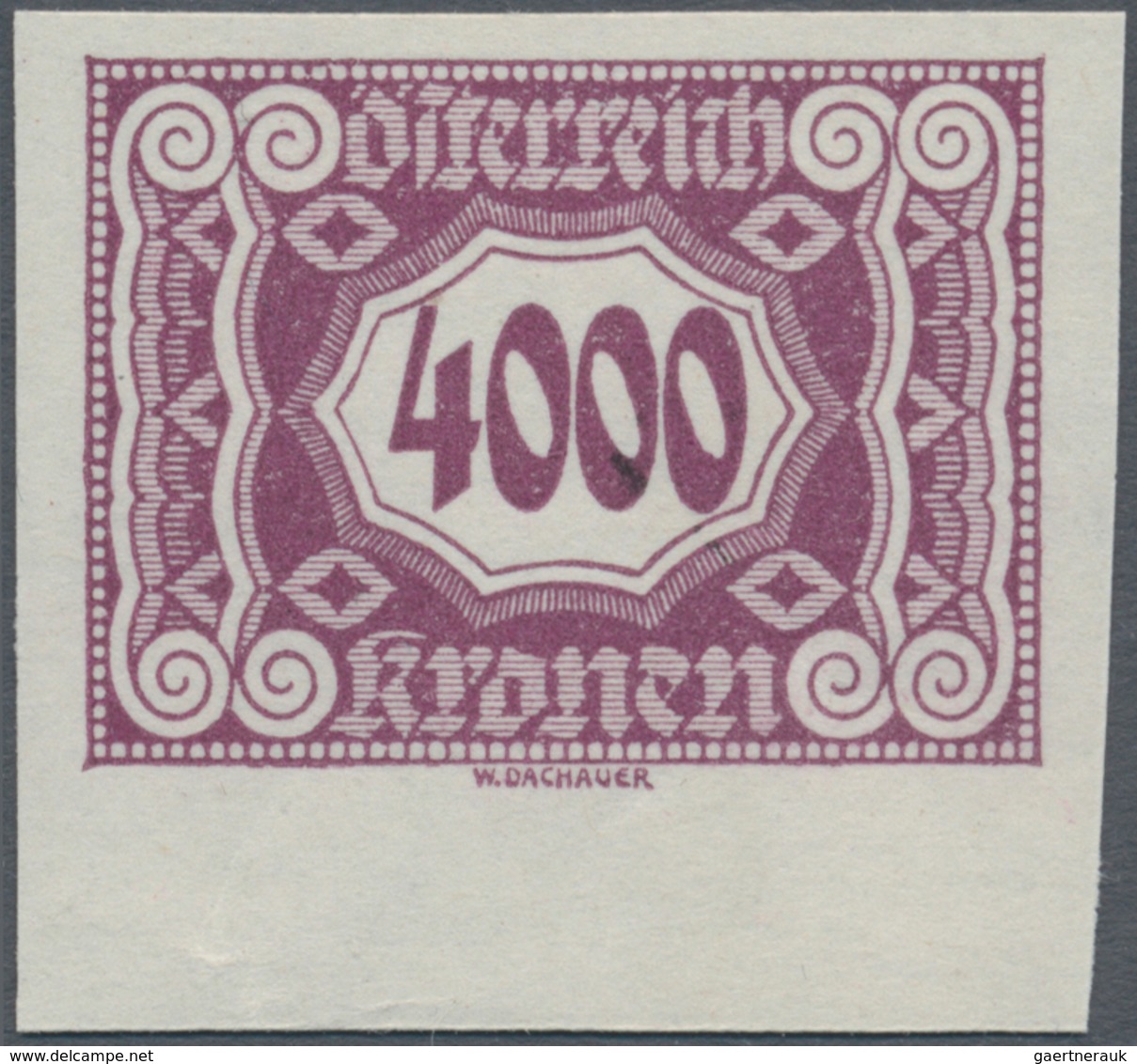 Österreich - Portomarken: 1922/1924, 100 Kr. Bis 6000 Kr., Komplette Serie Von 14 Werten UNGEZÄHNT, - Portomarken