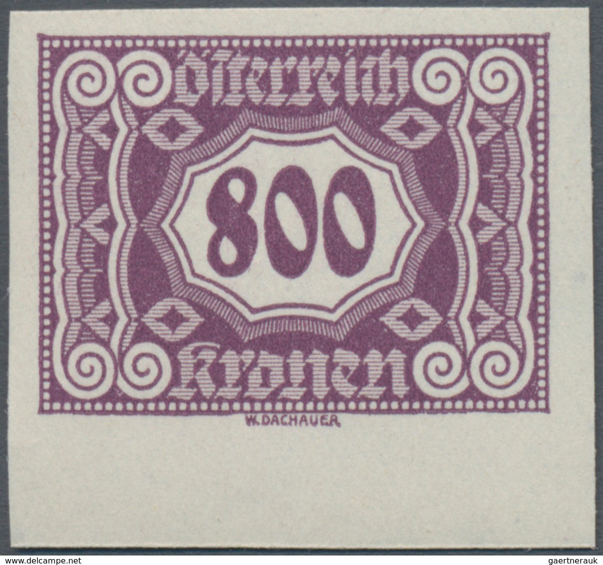 Österreich - Portomarken: 1922/1924, 100 Kr. bis 6000 Kr., komplette Serie von 14 Werten UNGEZÄHNT,