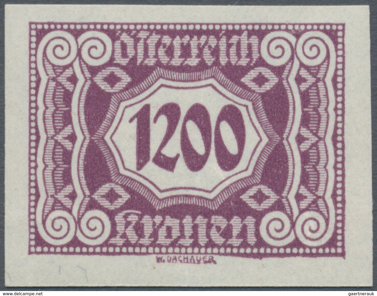 Österreich - Portomarken: 1922/1924, 100 Kr. bis 6000 Kr., komplette Serie von 14 Werten UNGEZÄHNT,