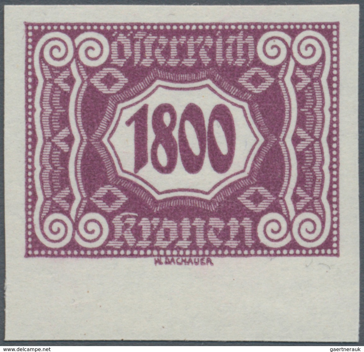 Österreich - Portomarken: 1922/1924, 100 Kr. bis 6000 Kr., komplette Serie von 14 Werten UNGEZÄHNT,