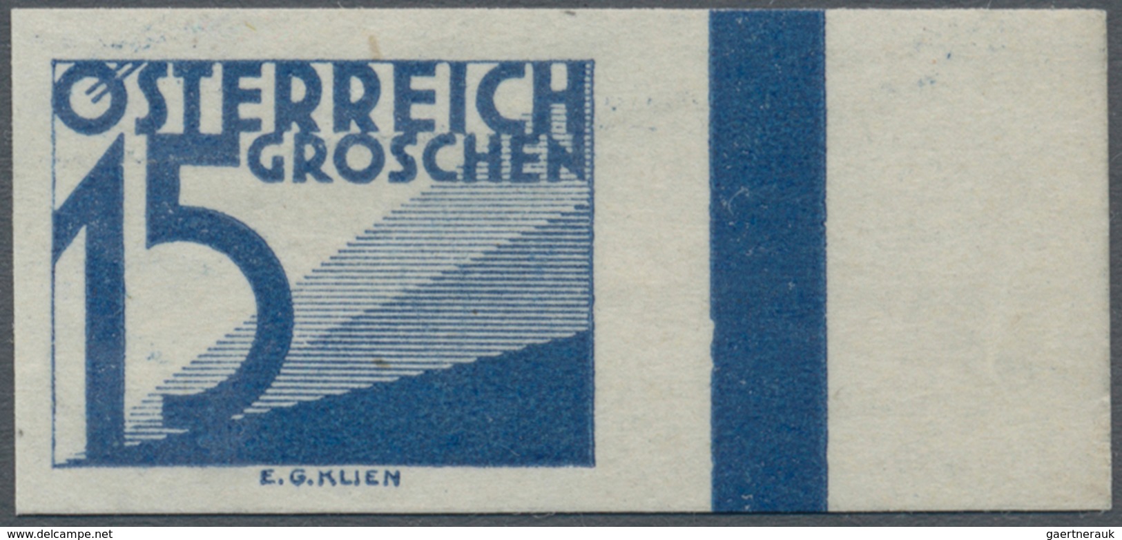 Österreich - Portomarken: 1925, Ziffern 1 Gr. bis 10 Sch. UNGEZÄHNT, alle 22 bekannten Werte komplet