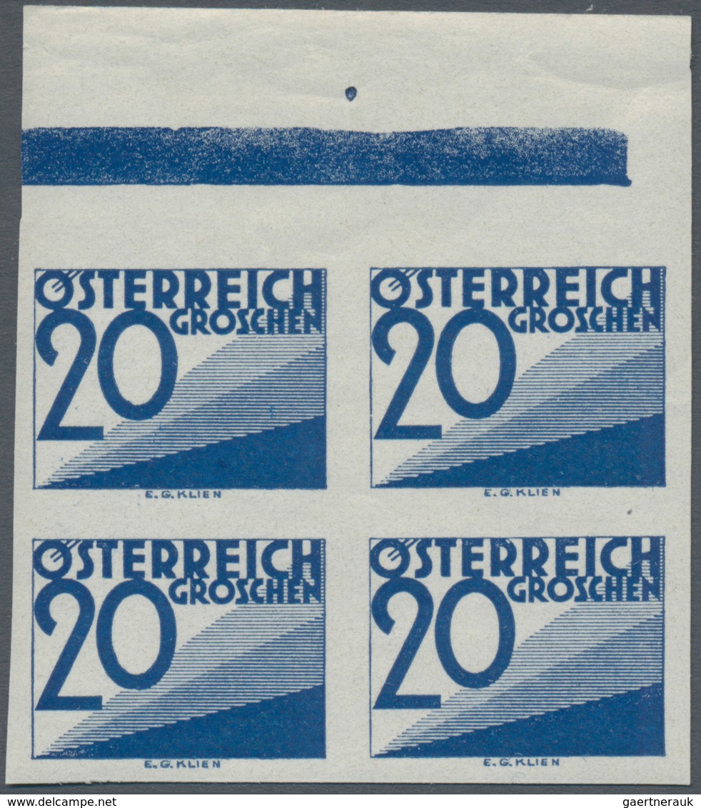 Österreich - Portomarken: 1925/1932, Ziffern, 5 Gr., 10 Gr., 12 Gr., 20 Gr., 24 Gr. Und 1 Sch. Je In - Postage Due