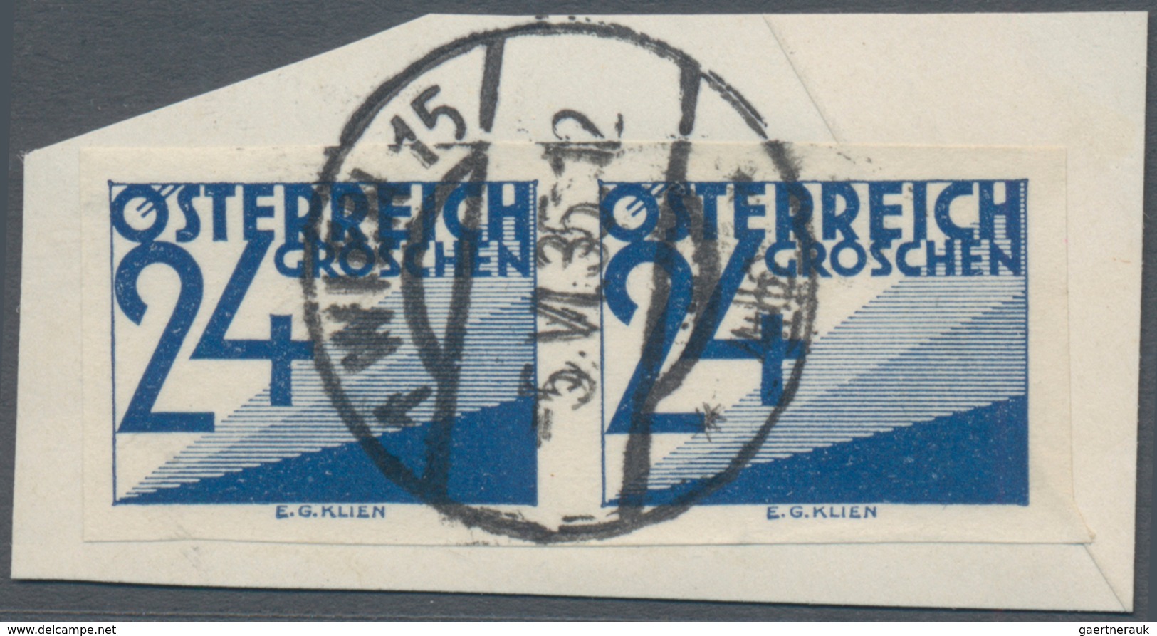 Österreich - Portomarken: 1925/1934, Ziffern 5 Gr. Bis 2 Sch., Zehn Werte Je In Ungezähnten Paaren, - Portomarken