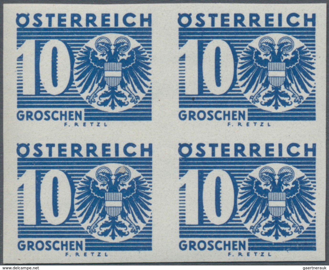 Österreich - Portomarken: 1935, Ziffern/Wappen, 1 Gr. bis 10 Sch., komplette Serie in ungezähnten 4e