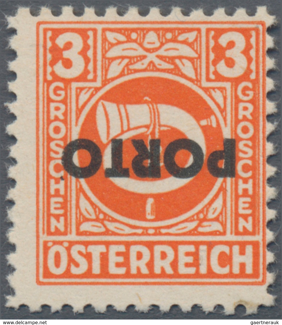 Österreich - Portomarken: 1946, Posthorn 3 Gr., 8 Gr., 10 Gr., 12 Gr., 20 Gr., 60 Gr. Und 1 Sch., Si - Postage Due