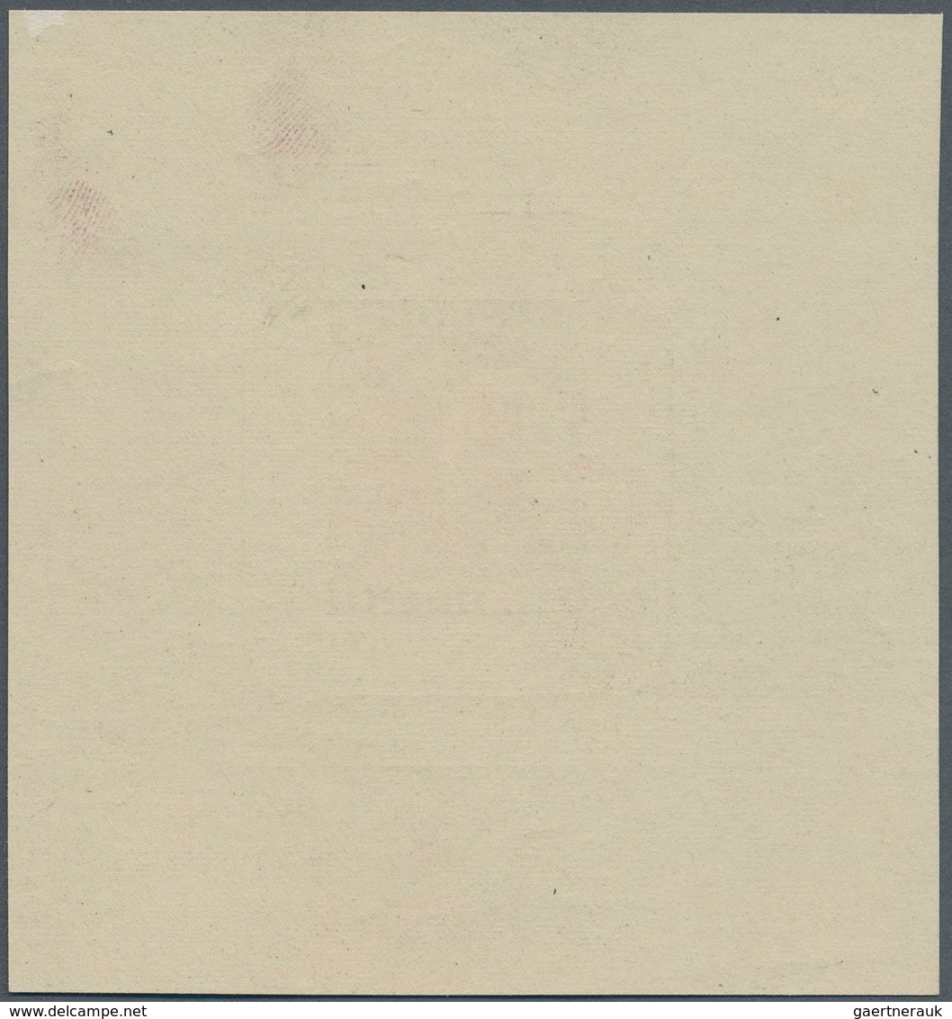 Österreich - Portomarken: 1949, Ziffern 1 Gr. Rot, Einzelabzug Im Kleinbogenformat Auf Gummiertem Pa - Postage Due