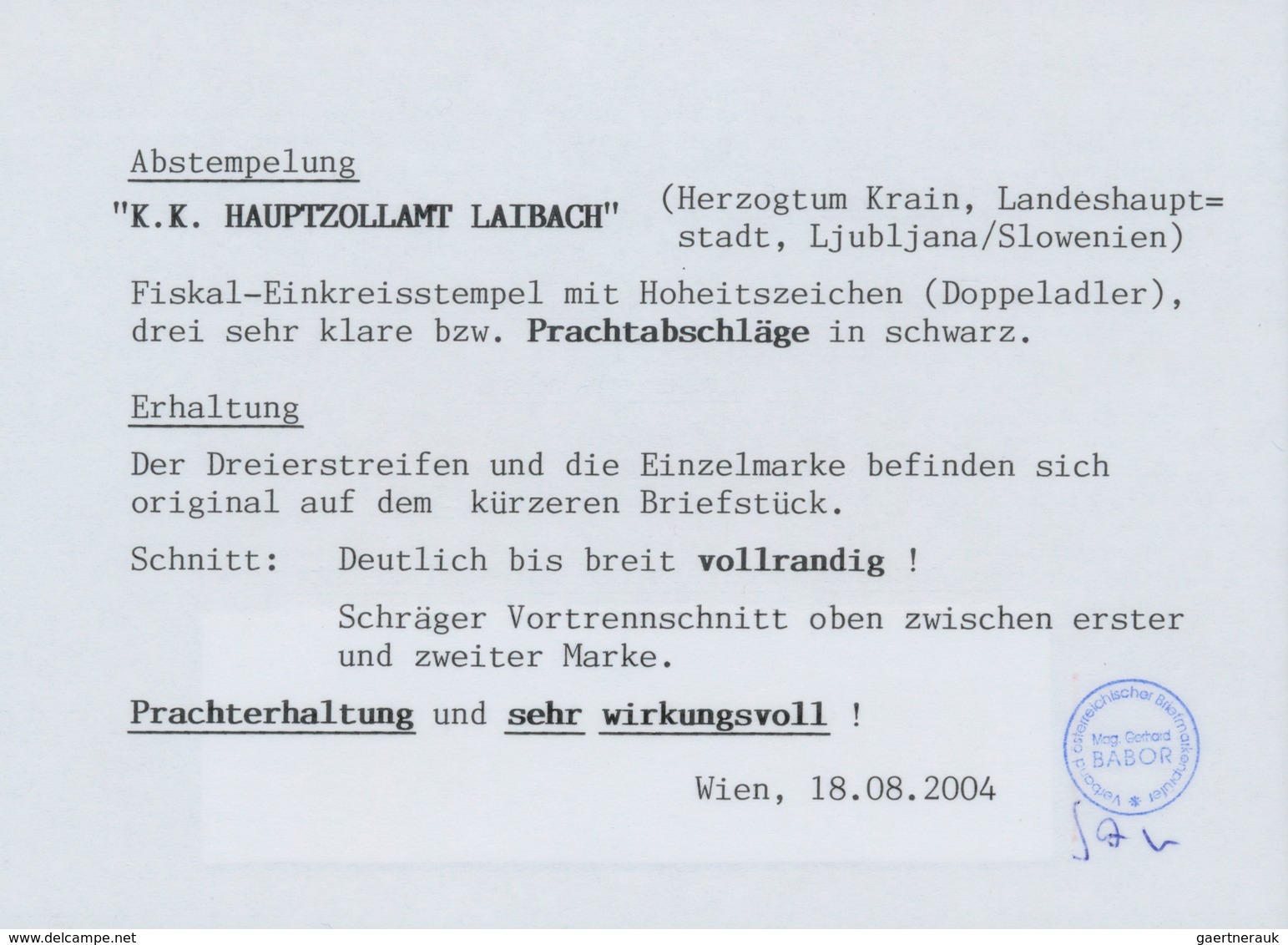 Österreich - Zeitungsstempelmarken: 1877, 1 Kreuzer Blau, Type I, Waagerechter Dreierstreifen Und Ei - Newspapers