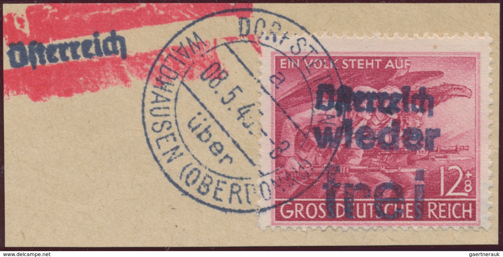 Österreich - Lokalausgaben 1945 - Dorfstetten: 1945, Sammlung von acht Sondermarken sowie 43 Werten