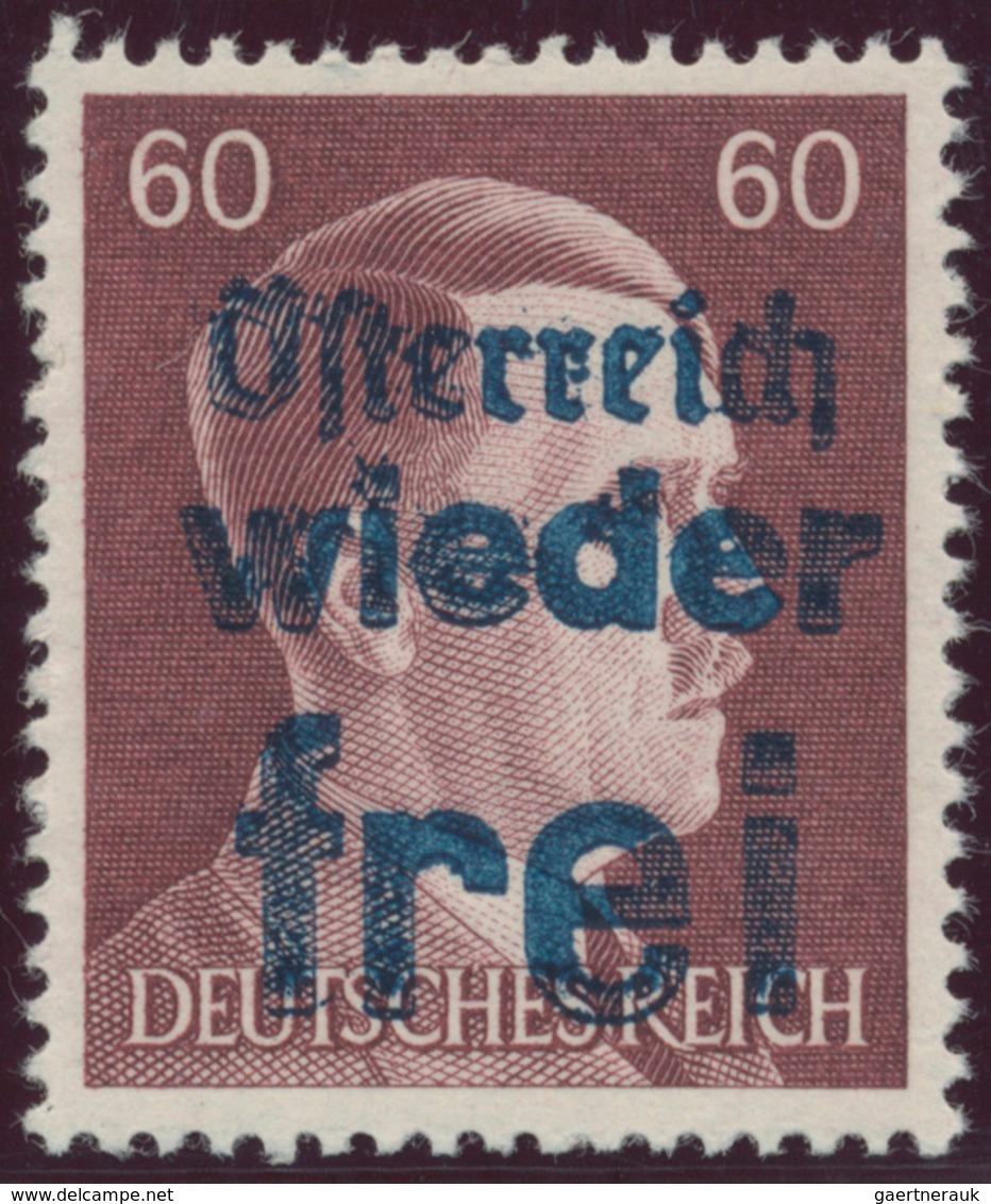 Österreich - Lokalausgaben 1945 - Dorfstetten: 1945, Sammlung von acht Sondermarken sowie 43 Werten