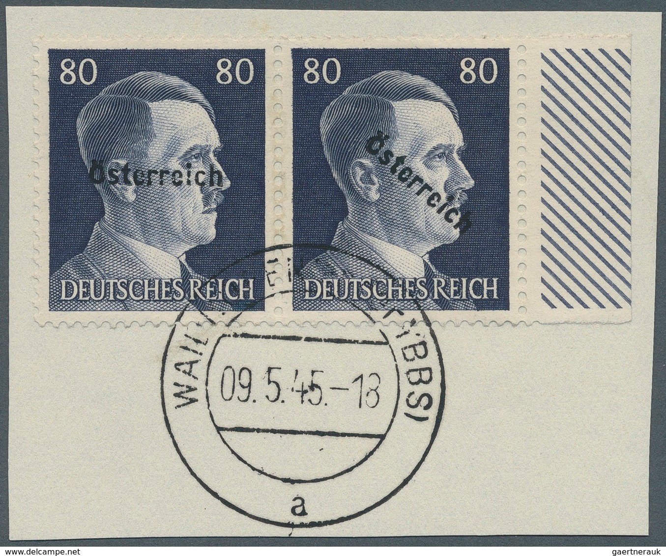 Österreich - Lokalausgaben 1945 - Waidhofen: 1945, 80 Pfg. 2. Ausgabe Im Seltenen, Bis Dato In Diese - Other & Unclassified