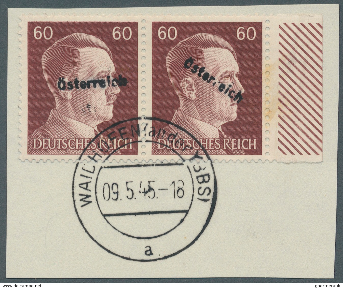 Österreich - Lokalausgaben 1945 - Waidhofen: 1945, 60 Pfg. 2. Ausgabe Im Seltenen, Bis Dato In Diese - Sonstige & Ohne Zuordnung