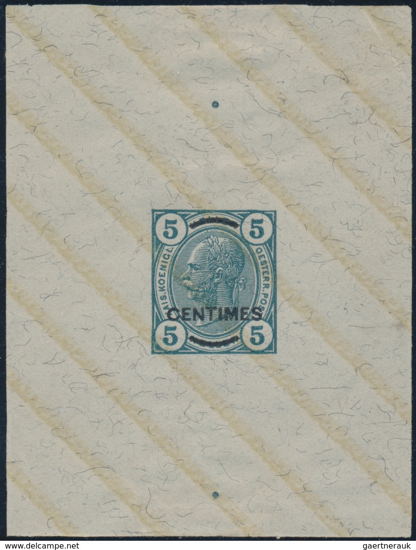 Österreichische Post Auf Kreta: 1901/03, Acht Einzel-Probedrucke Der 5 Heller Bis 50 Heller Marken M - Levante-Marken