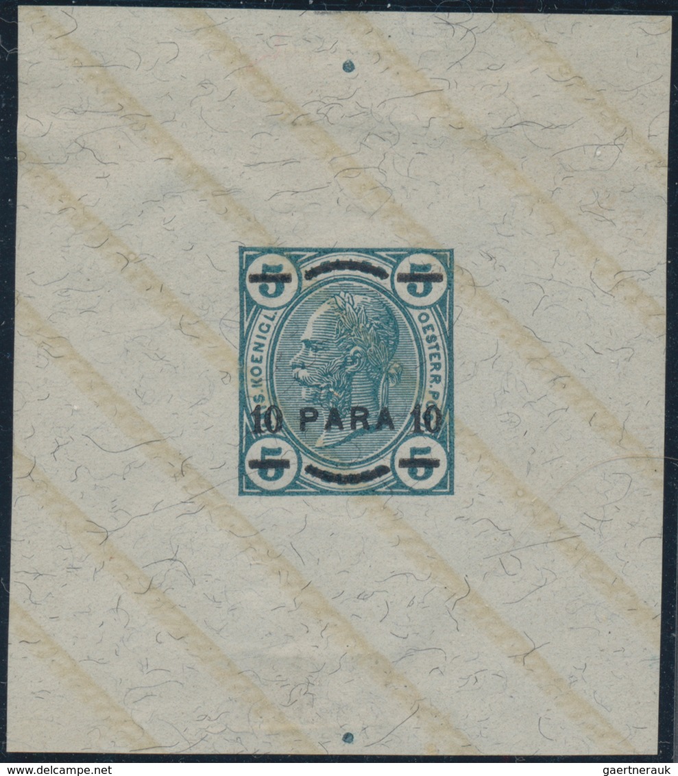 Österreichische Post In Der Levante: 1901/03, Acht Einzel-Probedrucke Der 5 Heller Bis 50 Heller Mar - Eastern Austria