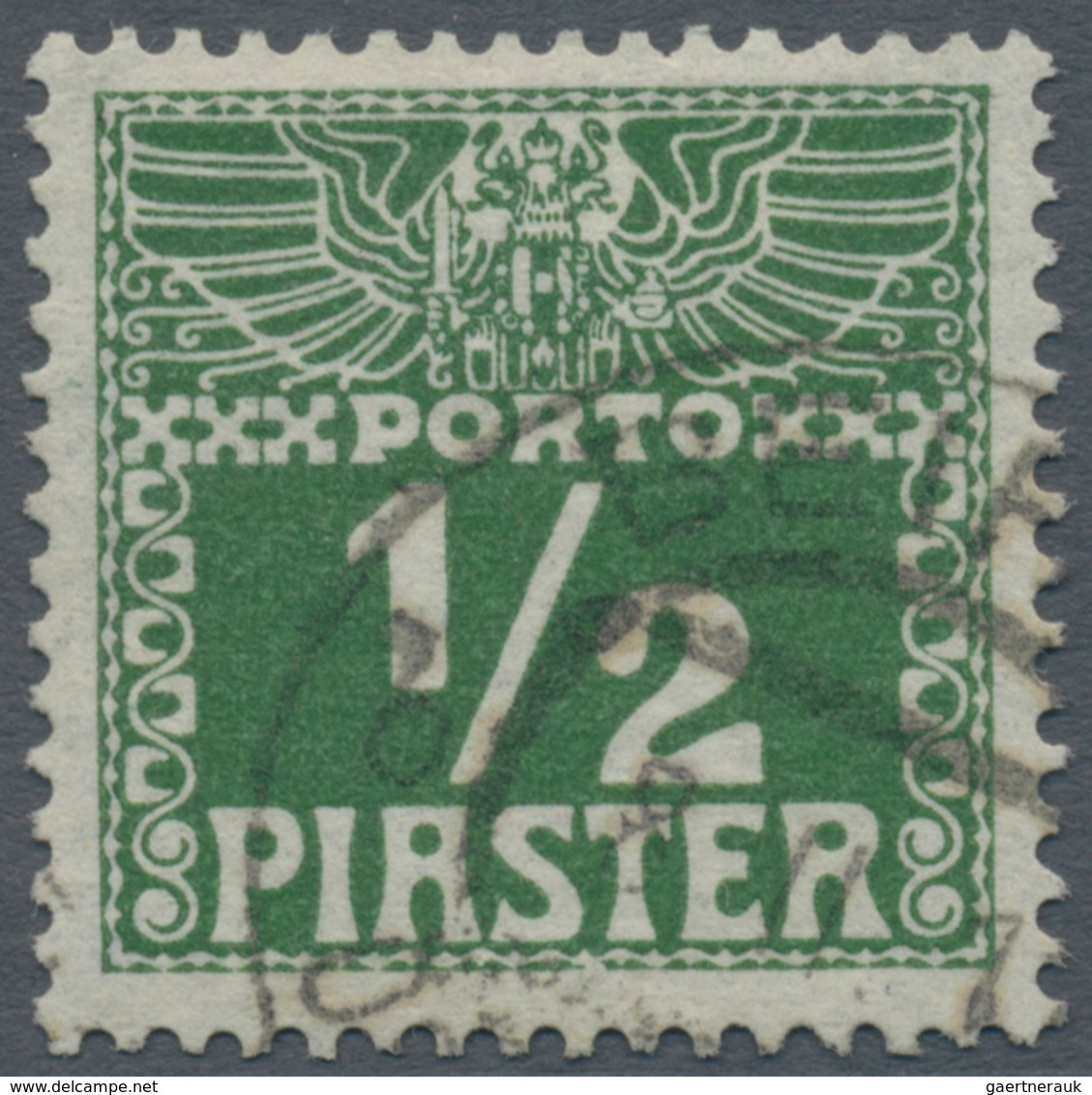 Österreichische Post In Der Levante - Portomarken: 1908, ¼ Piaster Bis 30 Piaster In B-Farbe Dunkelg - Eastern Austria