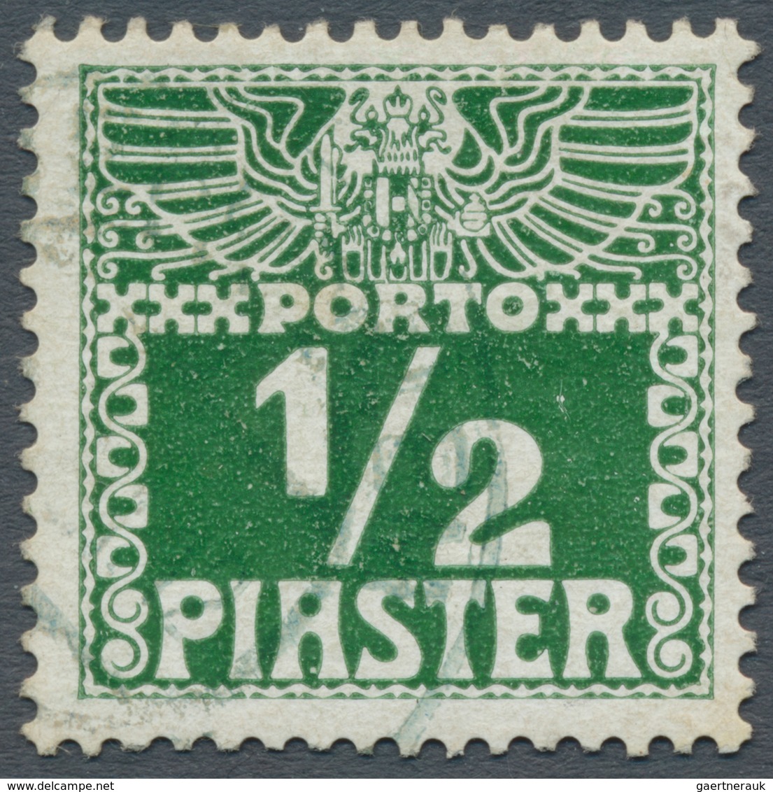 Österreichische Post In Der Levante - Portomarken: 1908, ¼ Piaster Bis 30 Piaster In B-Farbe Dunkelg - Eastern Austria