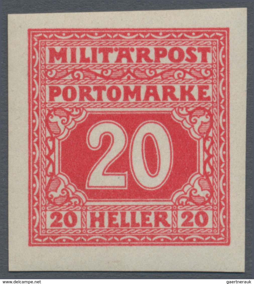 Bosnien und Herzegowina (Österreich 1879/1918): 1919, Ziffern-Portomarken 2 H bis 3 Kr. kompletter U