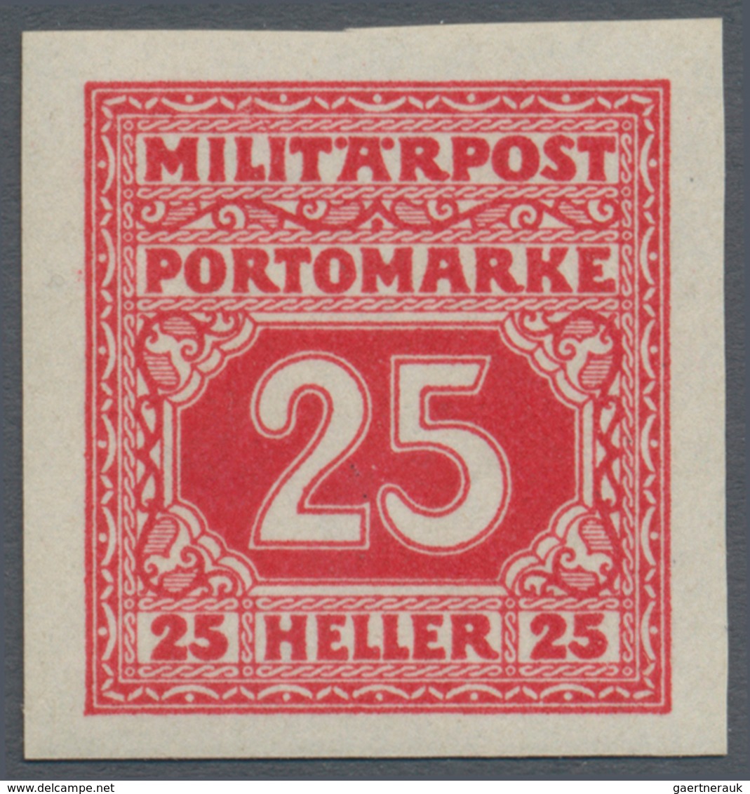 Bosnien und Herzegowina (Österreich 1879/1918): 1919, Ziffern-Portomarken 2 H bis 3 Kr. kompletter U