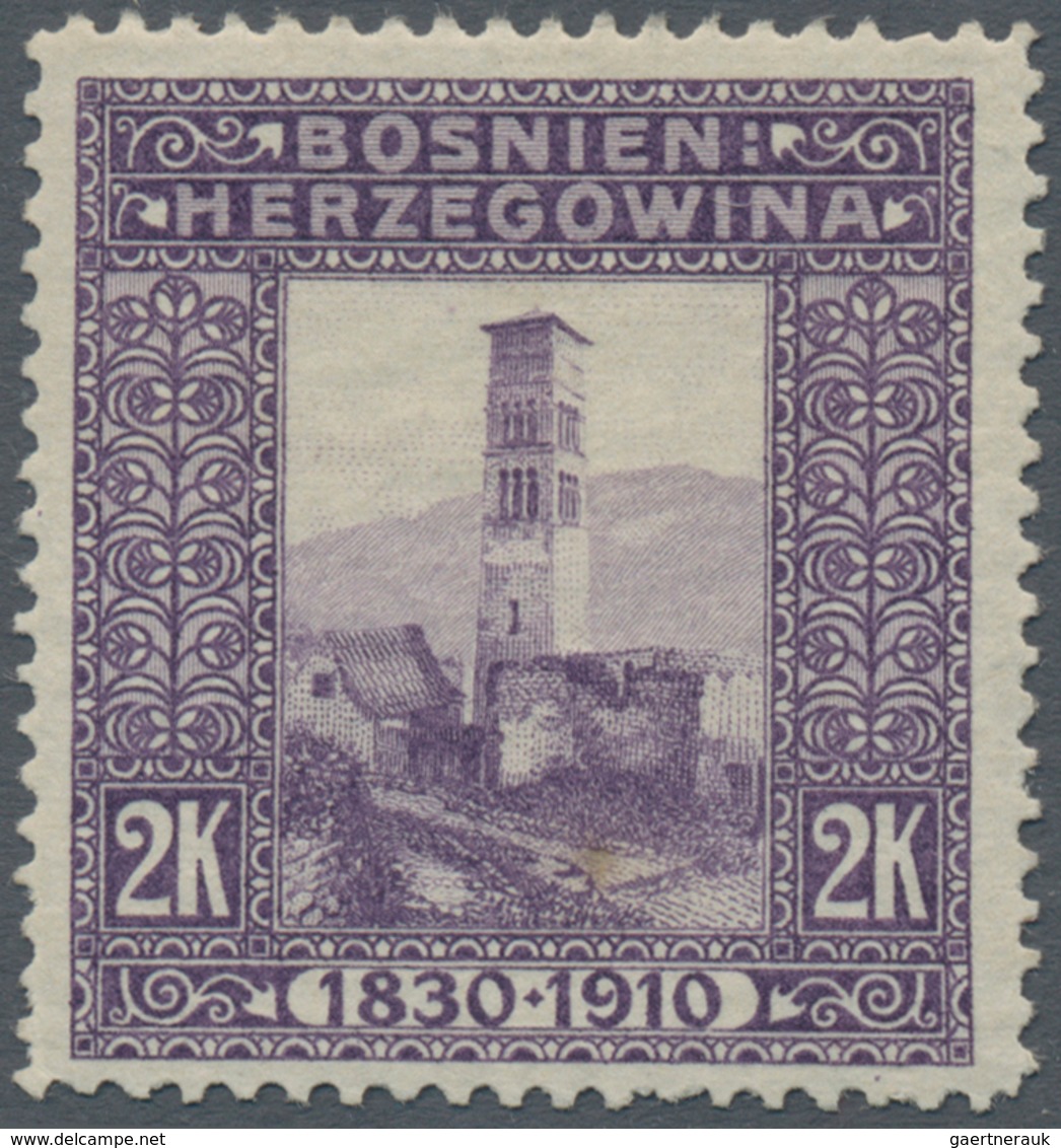 Bosnien Und Herzegowina (Österreich 1879/1918): 1910, "80. Geburtstag Franz Joseph" Alle 80(!) Versc - Bosnien-Herzegowina