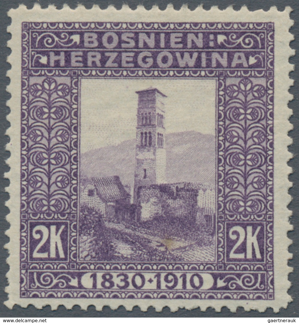 Bosnien Und Herzegowina (Österreich 1879/1918): 1910, "80. Geburtstag Franz Joseph" Alle 80(!) Versc - Bosnia And Herzegovina