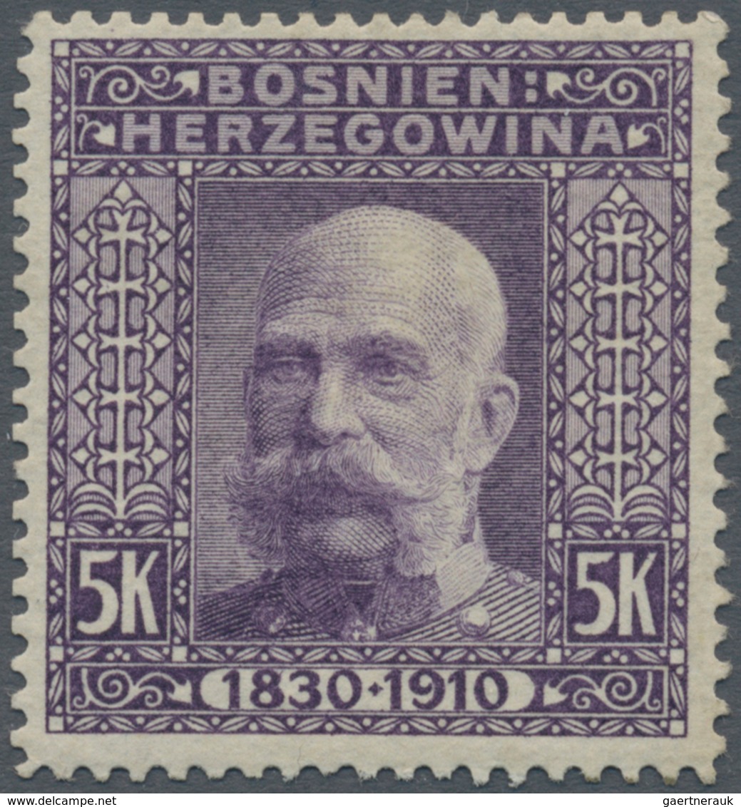 Bosnien und Herzegowina (Österreich 1879/1918): 1910, "80. Geburtstag Franz Joseph" alle 80(!) versc