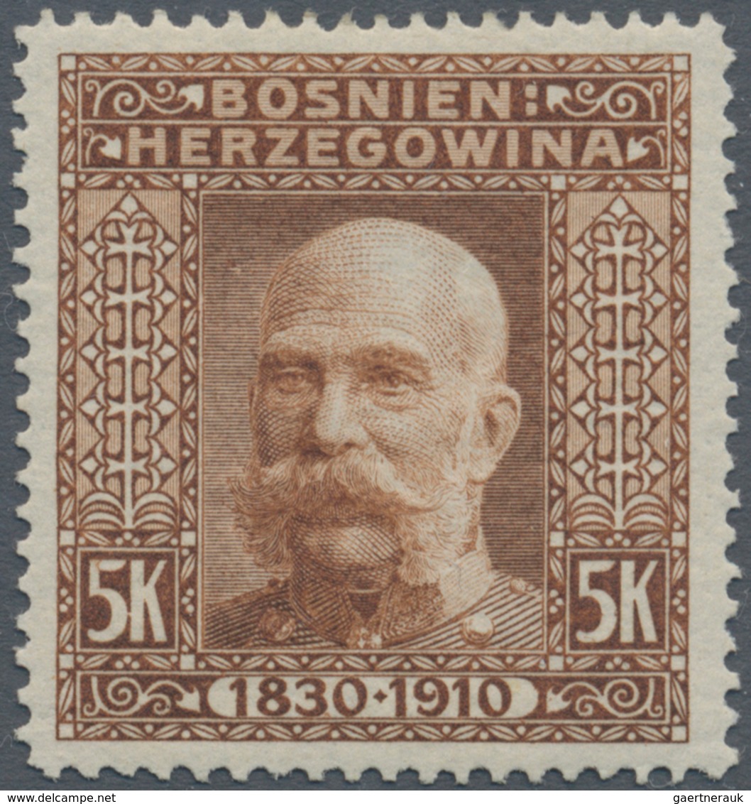 Bosnien und Herzegowina (Österreich 1879/1918): 1910, "80. Geburtstag Franz Joseph" alle 80(!) versc