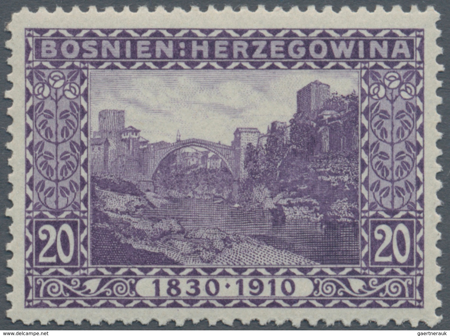 Bosnien und Herzegowina (Österreich 1879/1918): 1910, "80. Geburtstag Franz Joseph" alle 80(!) versc