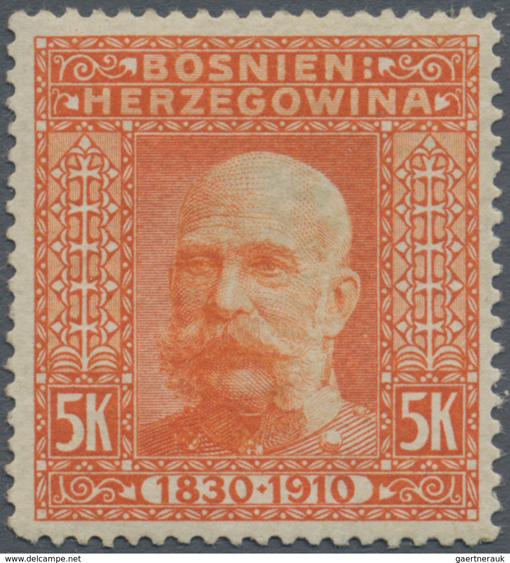 Bosnien und Herzegowina (Österreich 1879/1918): 1910, "80. Geburtstag Franz Joseph" alle 80(!) versc