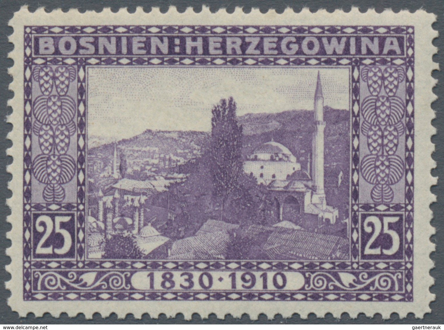 Bosnien und Herzegowina (Österreich 1879/1918): 1910, "80. Geburtstag Franz Joseph" alle 80(!) versc