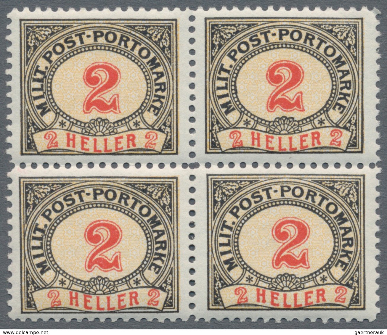Bosnien Und Herzegowina (Österreich 1879/1918) - Portomarken: 1904, Ziffern-Portomarken 1 H Bis 200 - Bosnien-Herzegowina