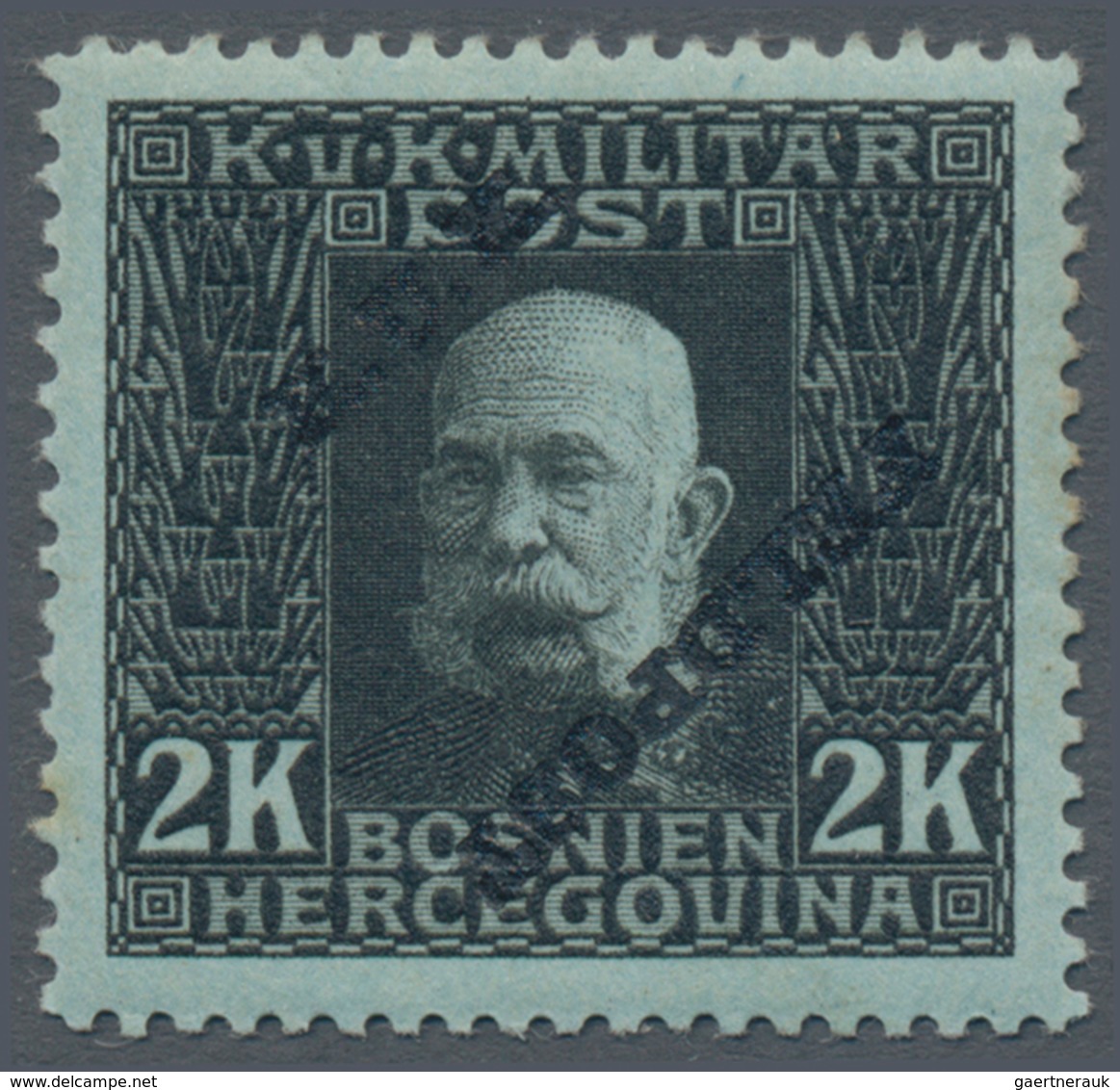 Österreichisch-Ungarische Feldpost - Allgemeine Ausgabe: 1915, 1 H - 10 K Franz Joseph gezähnt mit s