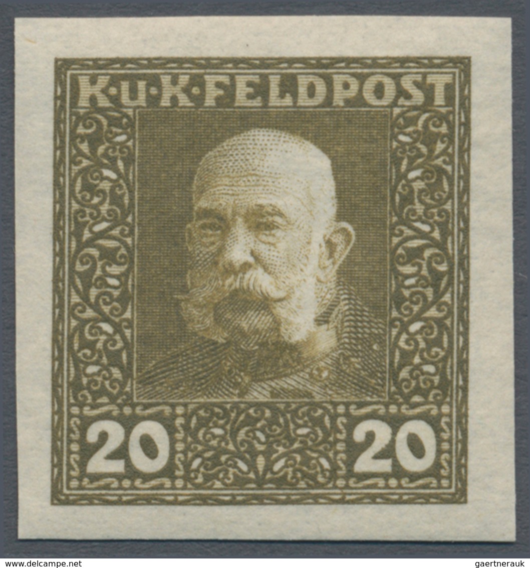 Österreichisch-Ungarische Feldpost - Allgemeine Ausgabe: 1915, Franz Joseph Entgültige Ausgabe 1 H - - Other & Unclassified